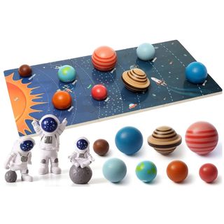 Wanpidou Wooden Solar System Model Board