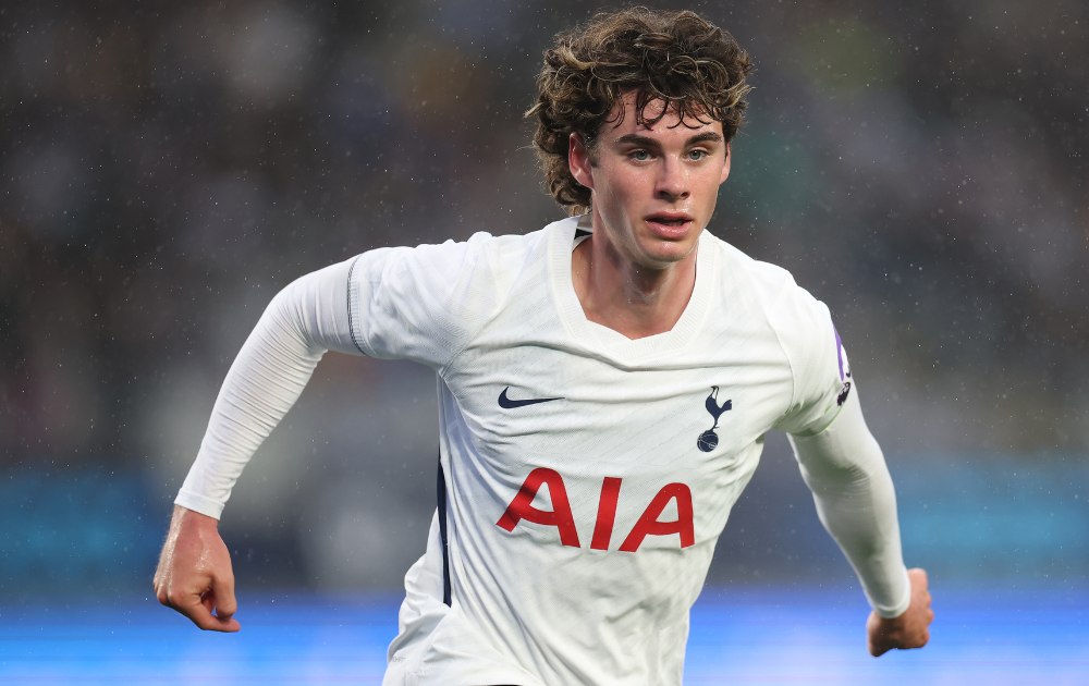 Archie Gray in pre-season for Spurs