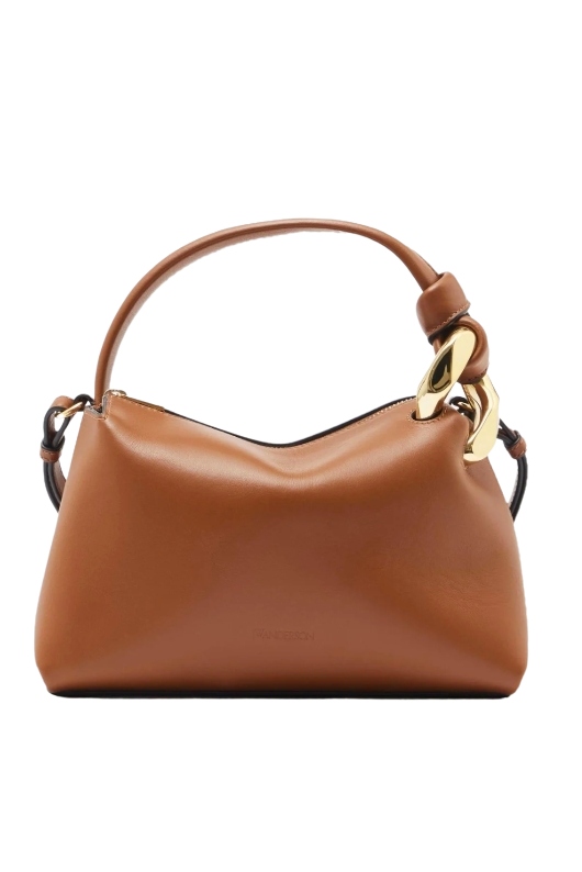 Small Jwa Corner Bag - Leather Crossbody Bag - Tan / Os