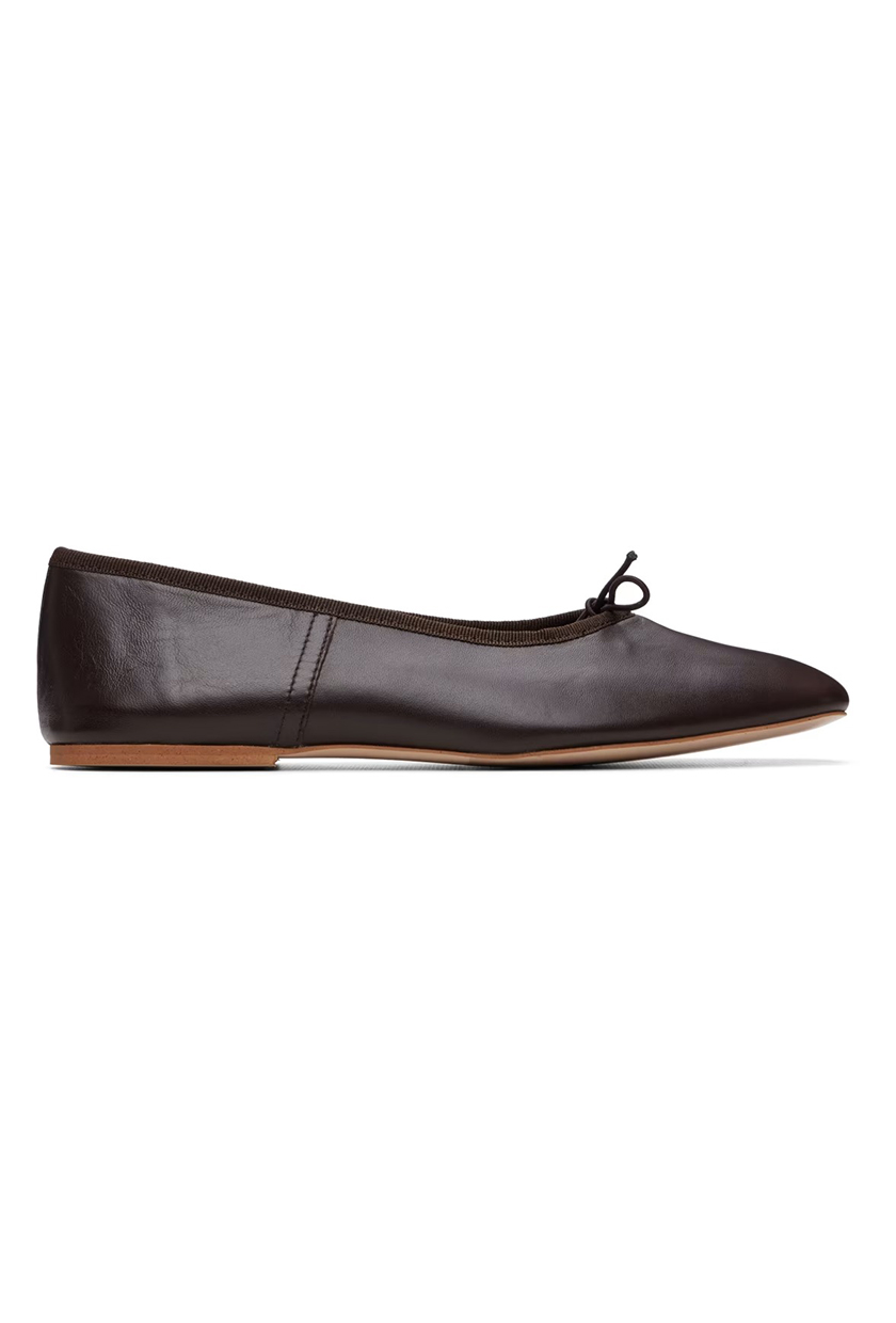 A.P.C., Brown Cleo Ballerina Flats
