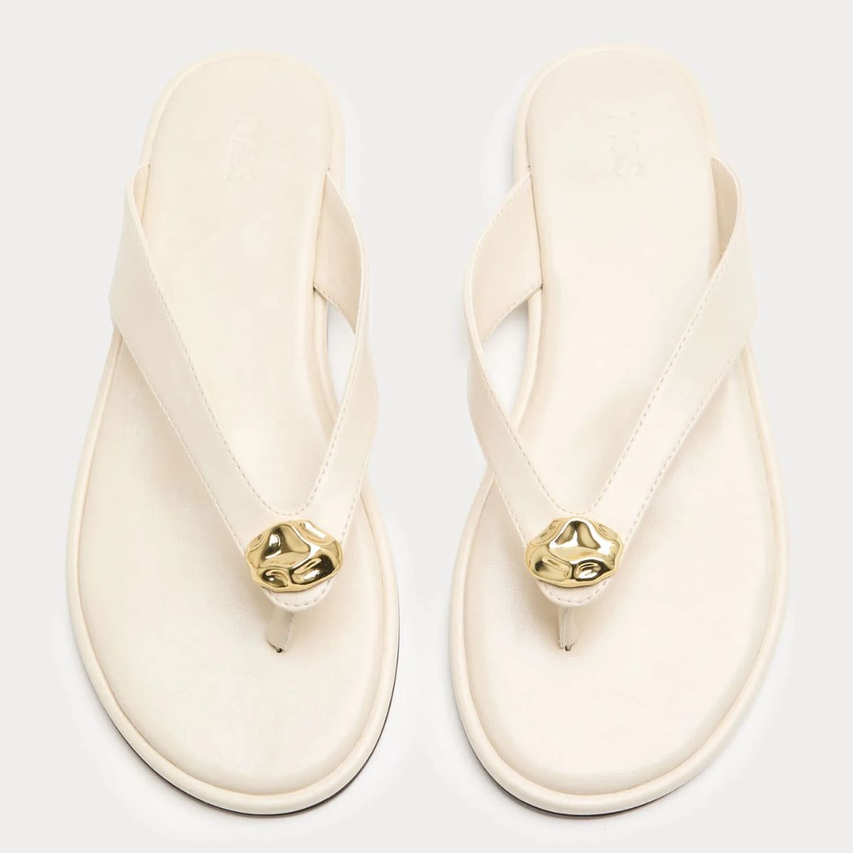 M&amp;S LEATHER FLIP FLOPS 