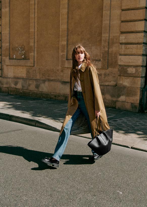 Clyde Trench Coat - Camel - Organic Cotton - Organic Textile - Sézane