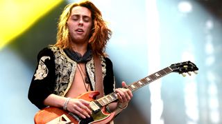 Jake Kiszka of Greta Van Fleet performs during the 51st Festival d'ete de Quebec on July 9, 2018 in Quebec City, Canada. 