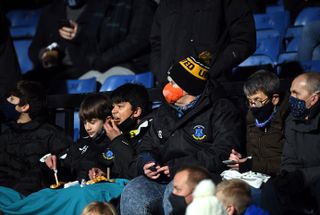Cambridge fans attended the League Two match against Mansfield on Wednesday night