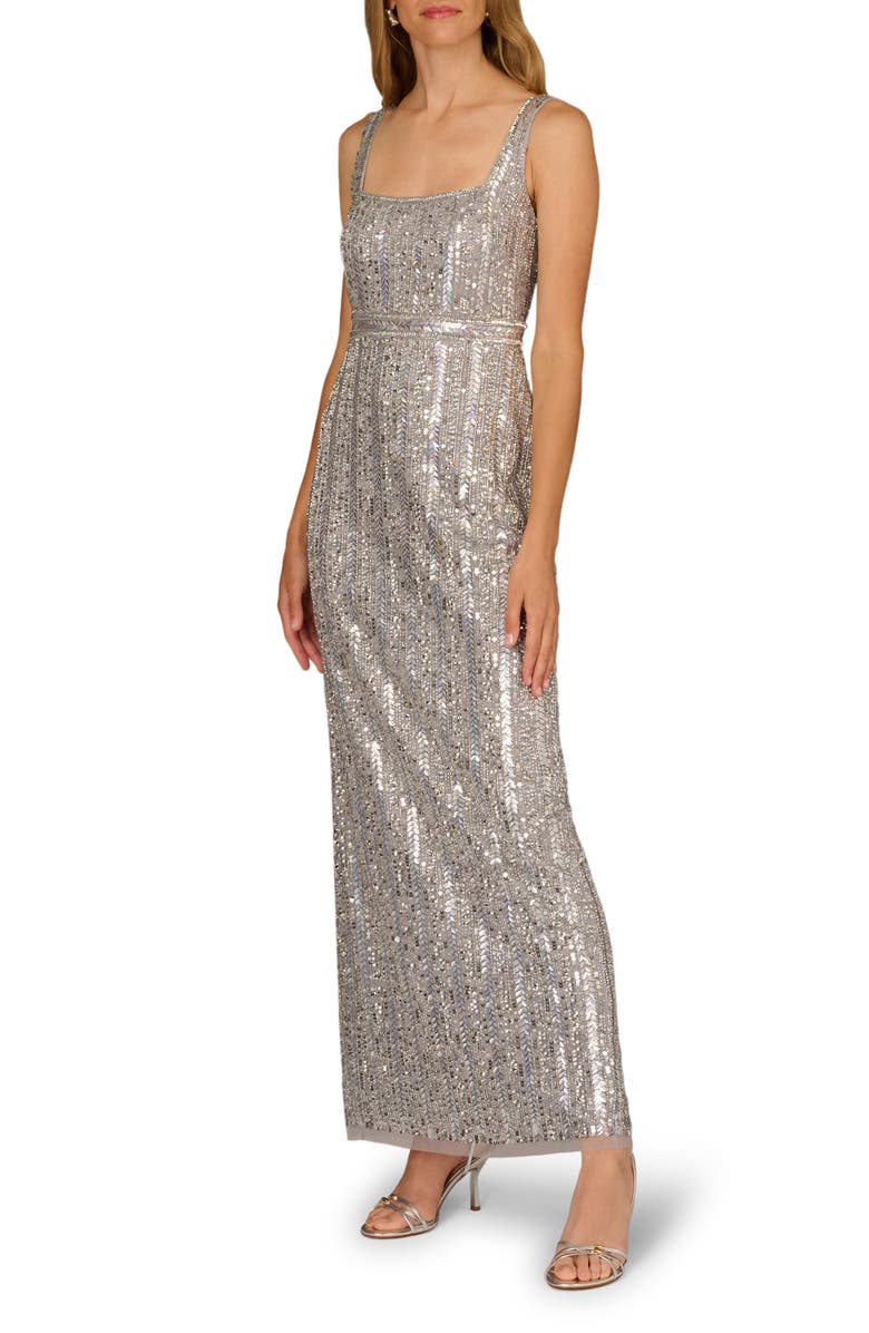Sequin Sleeveless Gown
