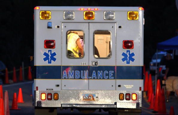 An ambulance.