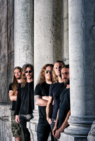 Opeth 2015, from left: Martin Axenrot, Mikael Åkerfeldt, Fredrik Åkesson, Joakim Svalberg, Martín Méndez.