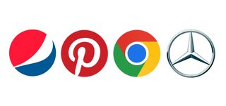 Pepsi, Pinterest, Google and Mercedes' circular logos