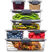 Rubbermaid Brilliance BPA Free Food Storage Containers with Lids