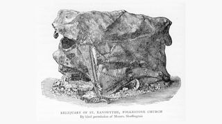 Workers at the church found the reliquary concealed behind a wall in 1885.