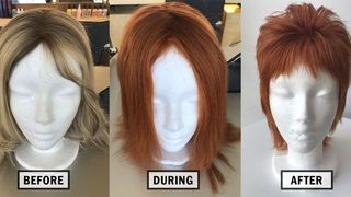 Wigs before, during and after