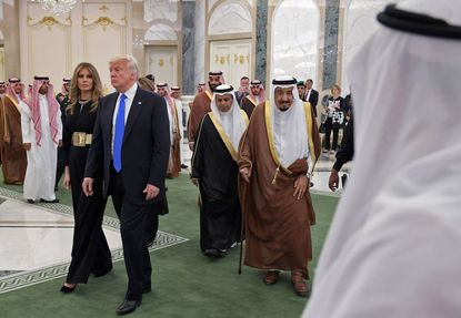 President and Melania Trump in Saudi Arabia