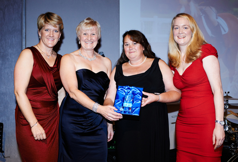 Wenlo RDA representatives collect Denby's Horse or Pony of the Year award