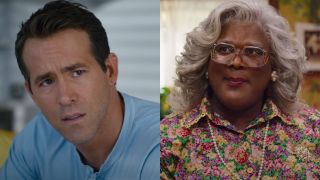 Ryan Reynolds in Free Guy and Tyler Perry in Madea Homecoming, trailers.