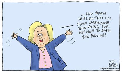 Political cartoon U.S. Hilary Clinton 2016