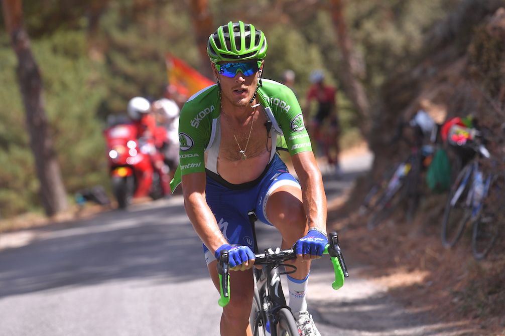 Matteo Trentin on a hot day at the Vuelta a Espa&ntilde;a