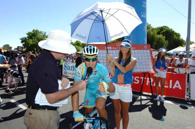 Andrea Guardini (Astana) before the start.