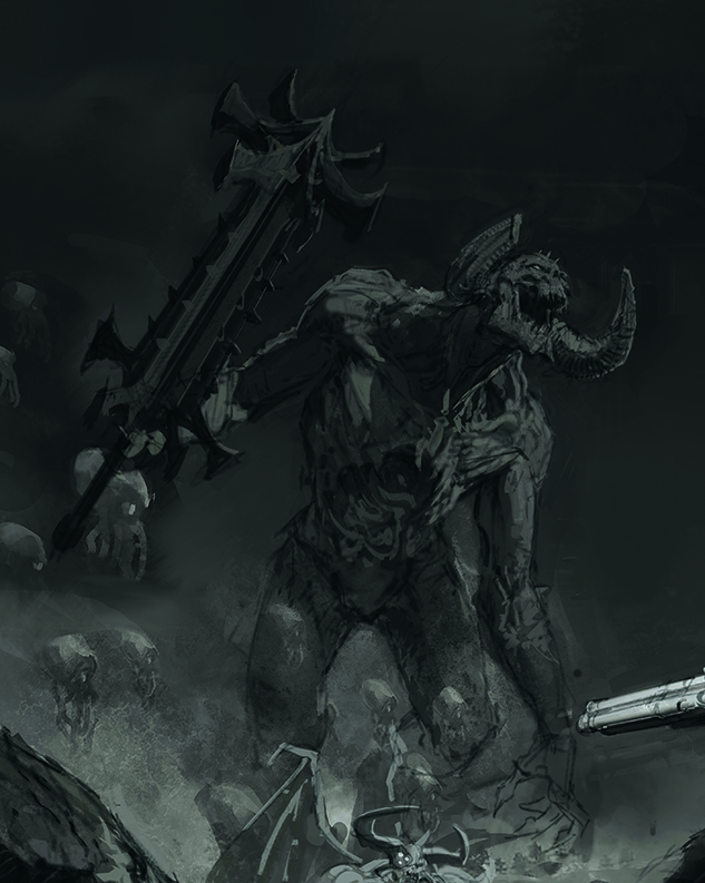 Doom the Dark Ages cover art tutorial