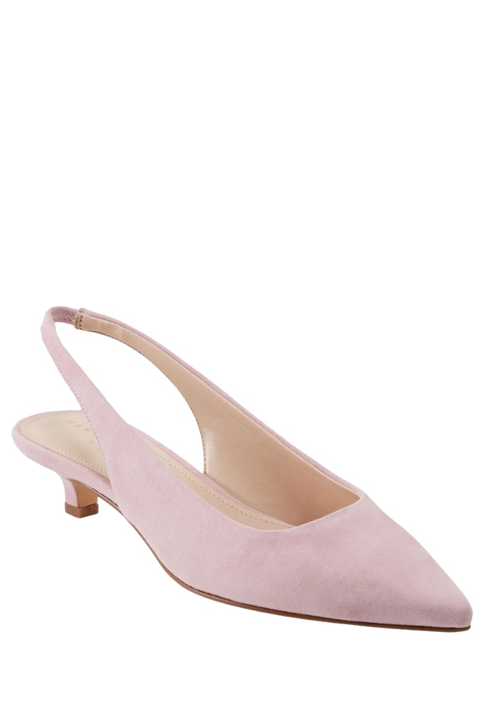 Posey kitten heel slingback pump