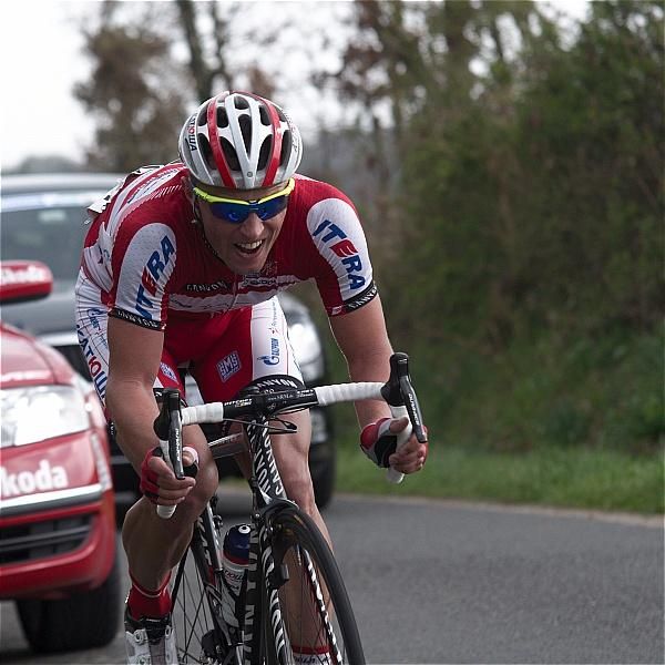 Mikhail Ignatiev (Katusha) on the attack.