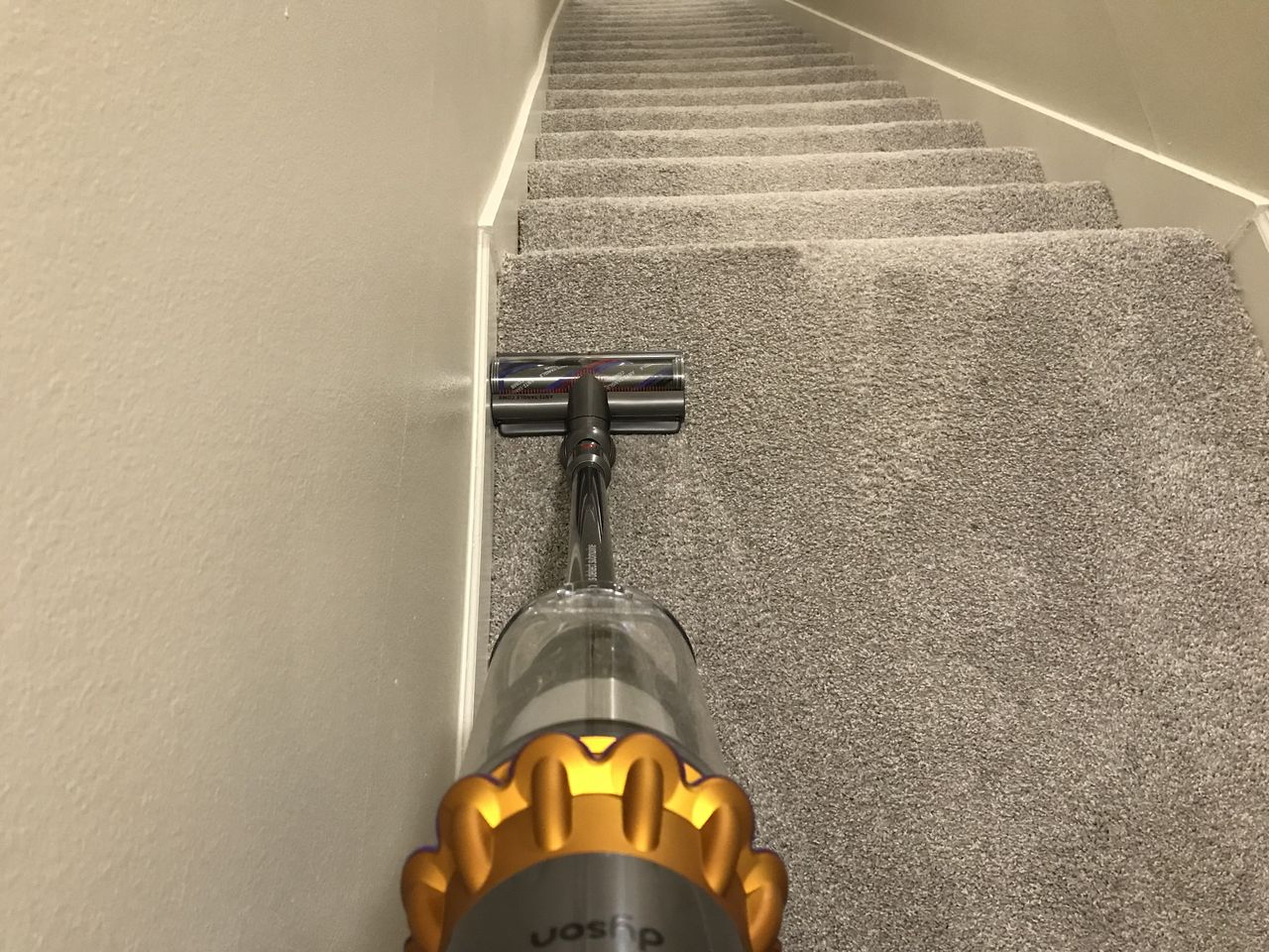 Dyson V15s Detect Submarine being tested in writer's home