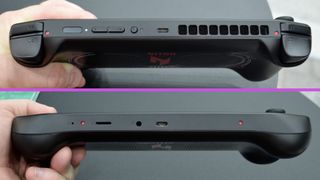 The ports on an Acer Nitro Blaze 7