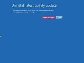 Uninstall update to fix bug check on Windows 10