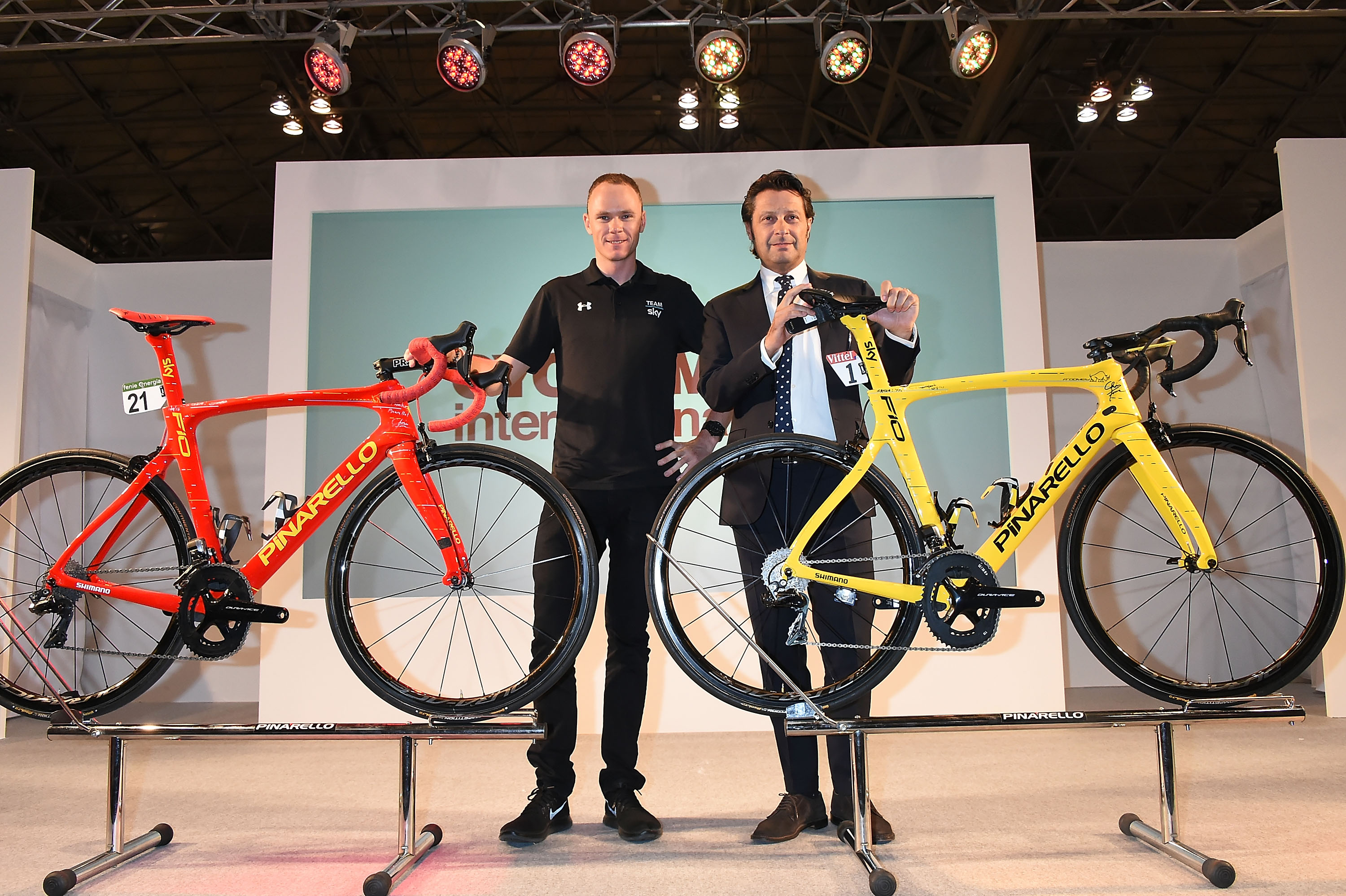 Chris Froome and Fausto Pinarello