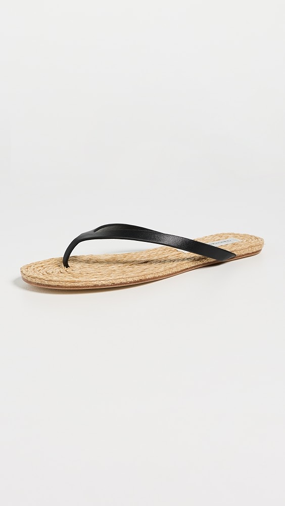 Christopher Esber Palma Flip Flops - Black/natural