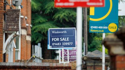Estate agents' for sale signs 