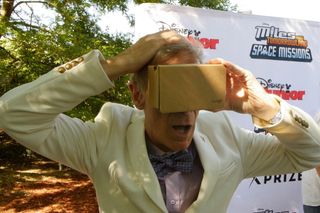 Bill Nye using Google Cardboard