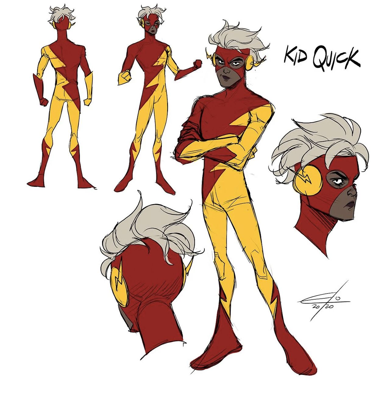 Teen Justice character designs by Eleonora Carlini