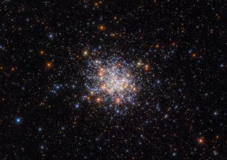 The Hubble Space Telescope captured this photo of NGC 1755, a small stellar cluster located in the constellation Dorado. 