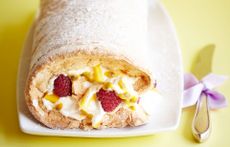 peach melba roulade