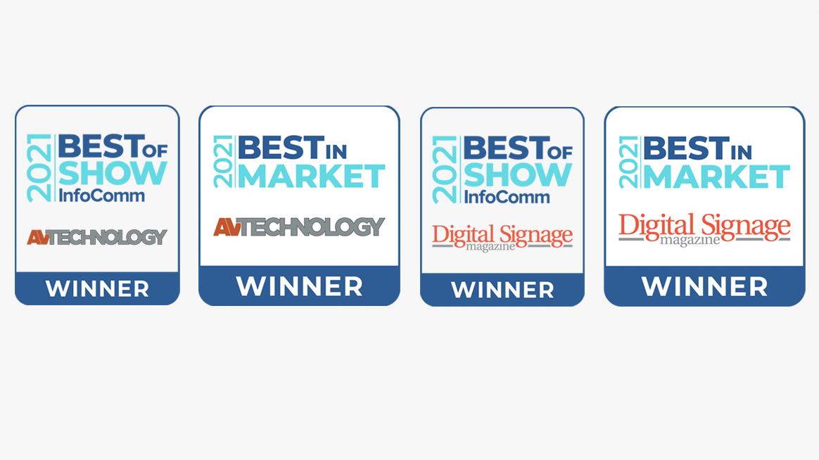 Winners Announced: Best of Show and Best of Market at InfoComm 2021 for AV Technology and Digital Signage