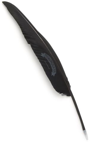 black coloured quill pen