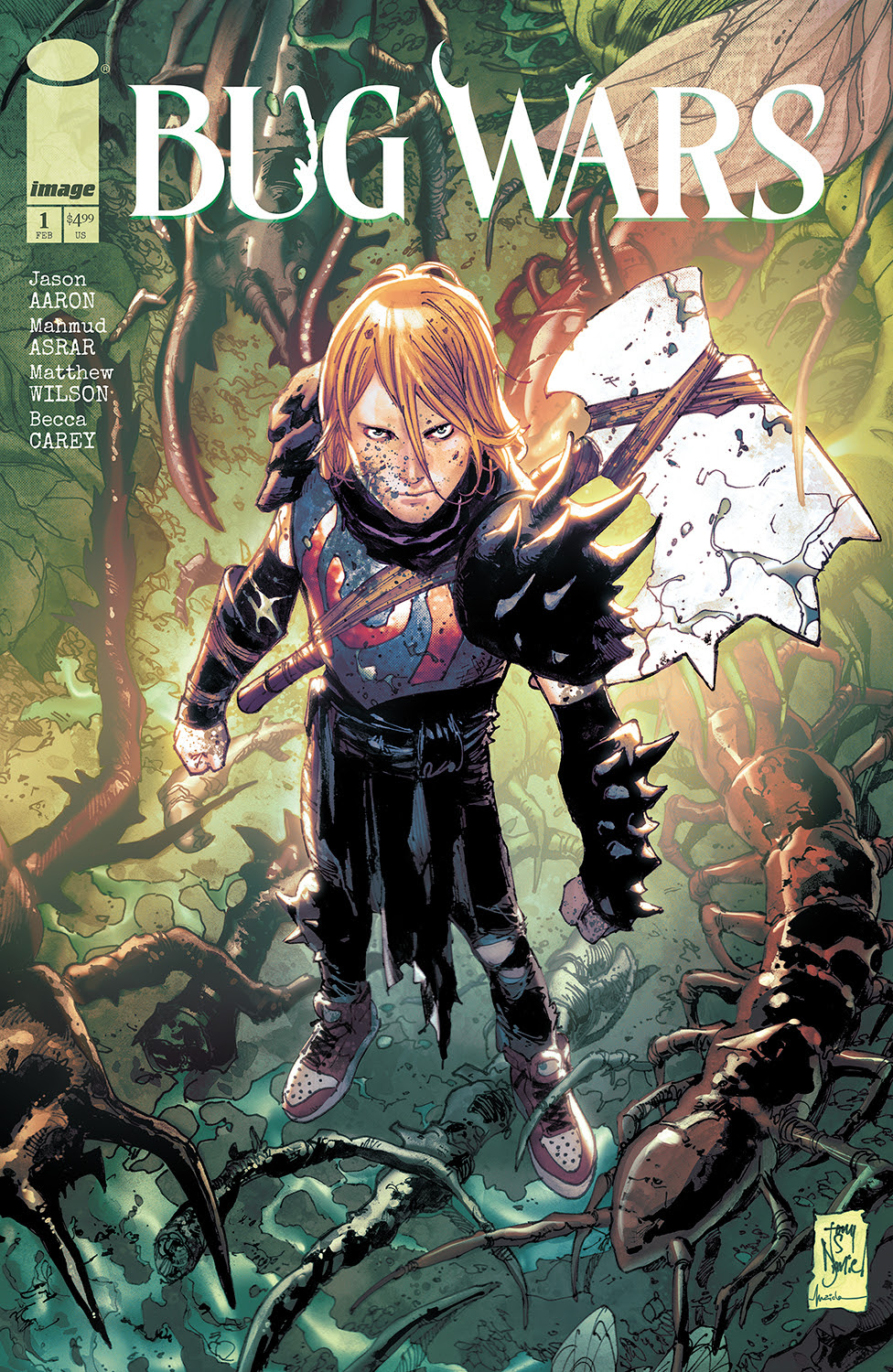 El nuevo cómic de fantasía oscura del escritor de Absolute Superman, Jason Aaron, Bug Wars, es "Cariño, encogí a los niños y se encuentra con Juego de Tronos".