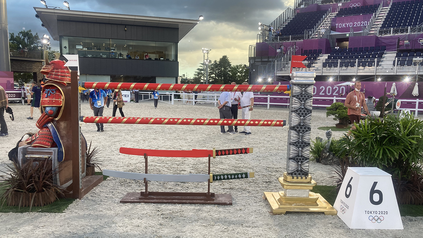Olympic showjumping team course
