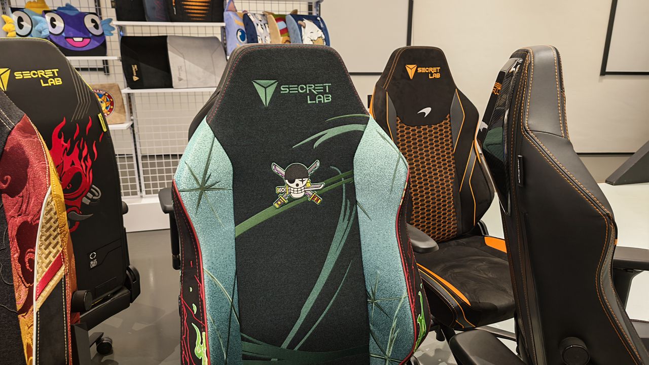 Limited Edition Secretlab chairs at the company's head office.