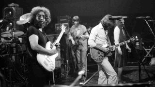 The Grateful Dead performing onstage in 1978