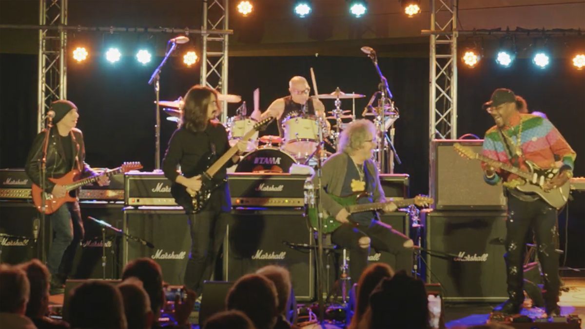 Watch Joe Satriani, Steve Lukather, Eric Gales and Mateus Asato trade licks in one of the best jams of 2023 so far