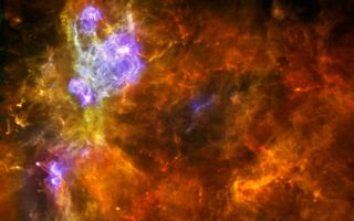 Massive Molecular Cloud space wallpaper