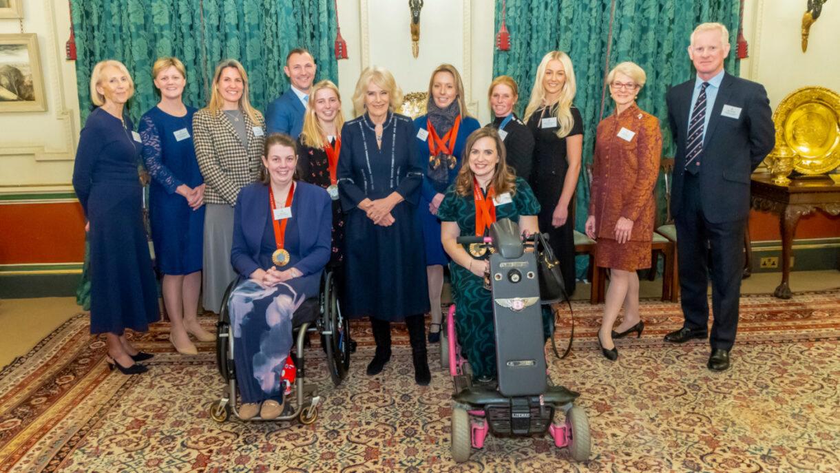 LONDON - UK. 22nd Jan 2025.Her Majesty The Queen hosts a reception for the British Equestrian Federation at Clarence House in London.Photo by Ian Jones. @ianjonesphotos