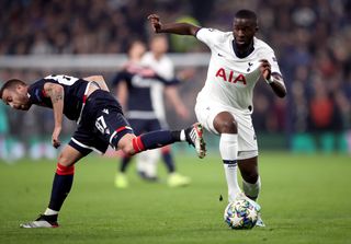 Tanguy Ndombele (right) was one of three big-money arrivals at Tottenham this summer