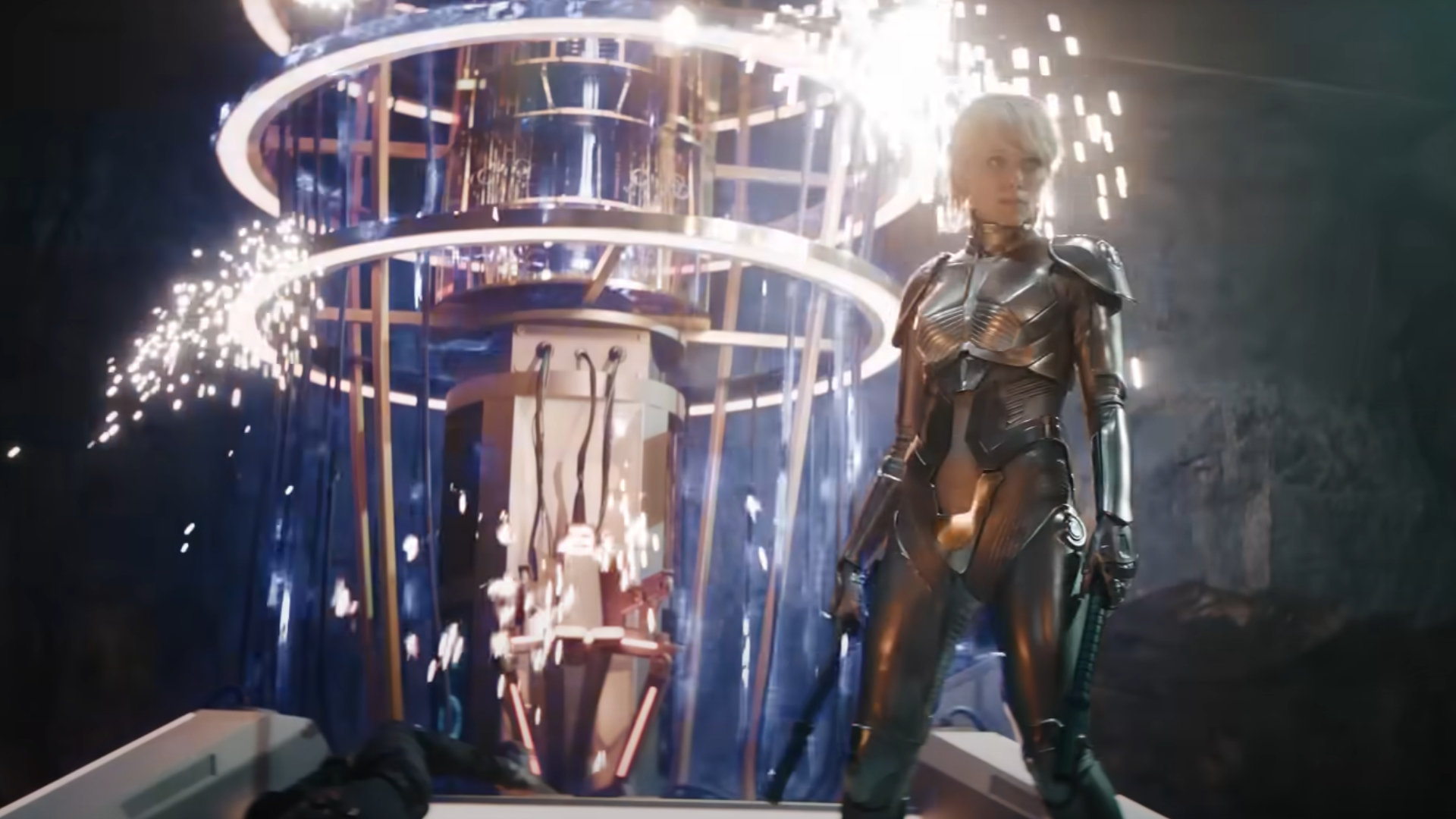 Ivanna Sakhno as AMELIA in the M3GAN 2.0 trailer