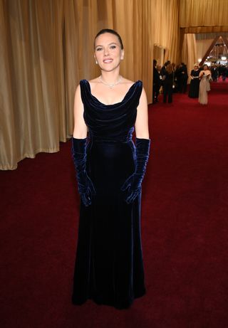 Scarlett Johansson attends the 2025 Oscars