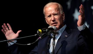 Former Vice President Joe Biden during an appearance at the Democratic Wing Ding in Iowa.
