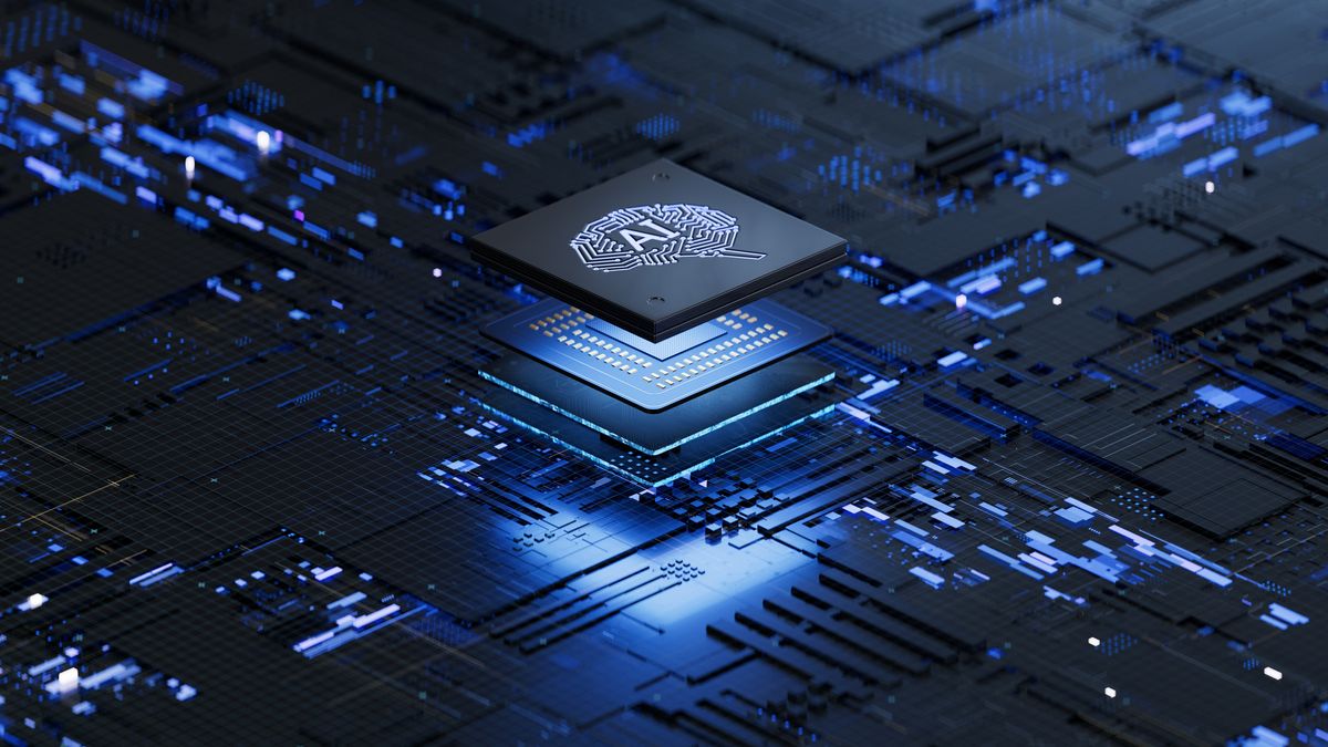 A digital depiction of what is an NPU processor 