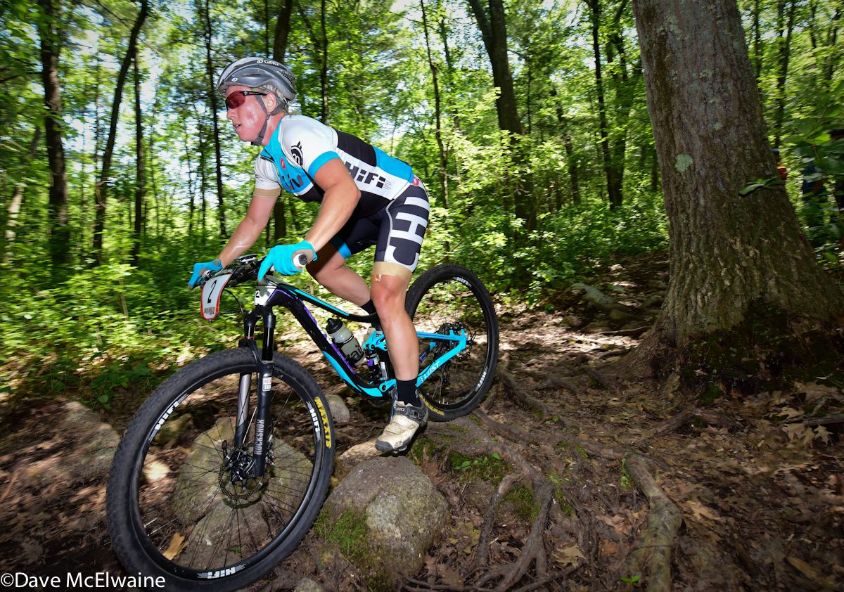Megan Chinburg riding solidly in third place