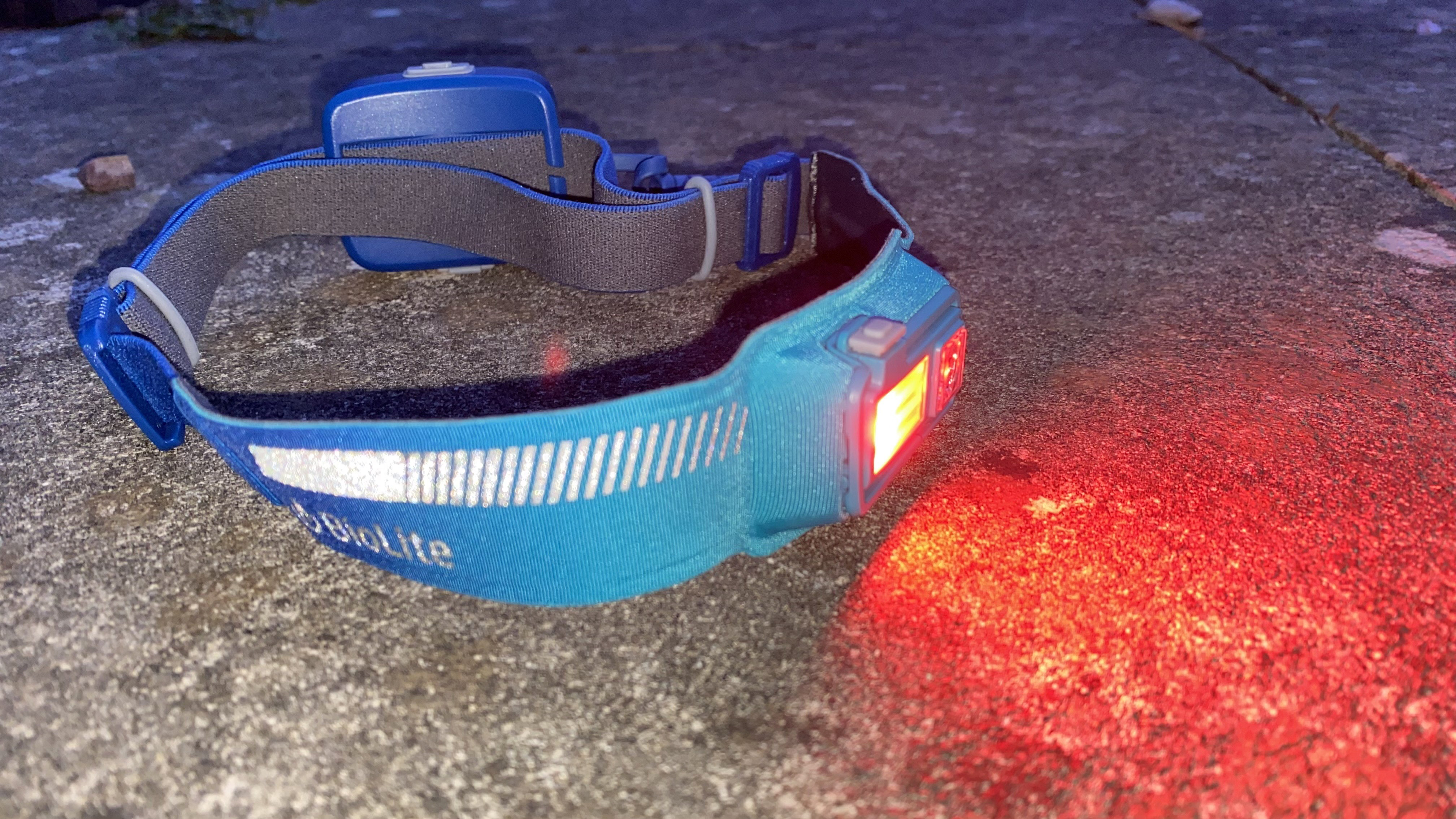 BioLite Dash 450 with the red beam activated